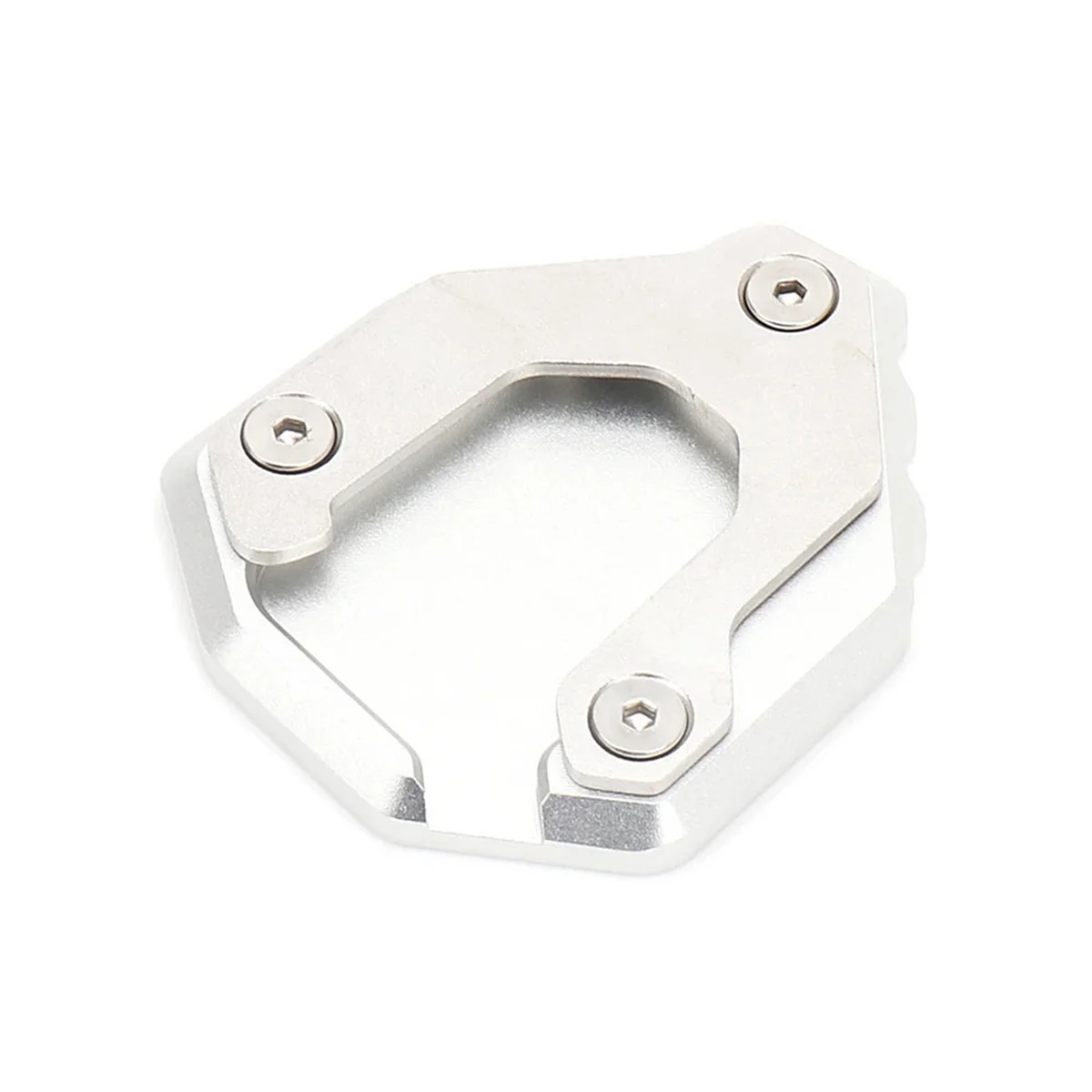 Motorcycle Kickstand Foot Side Stand Enlarge Pad Support Plate for CF MOTO 800MT CFMOTO 800 MT 2021 2022(Silver)