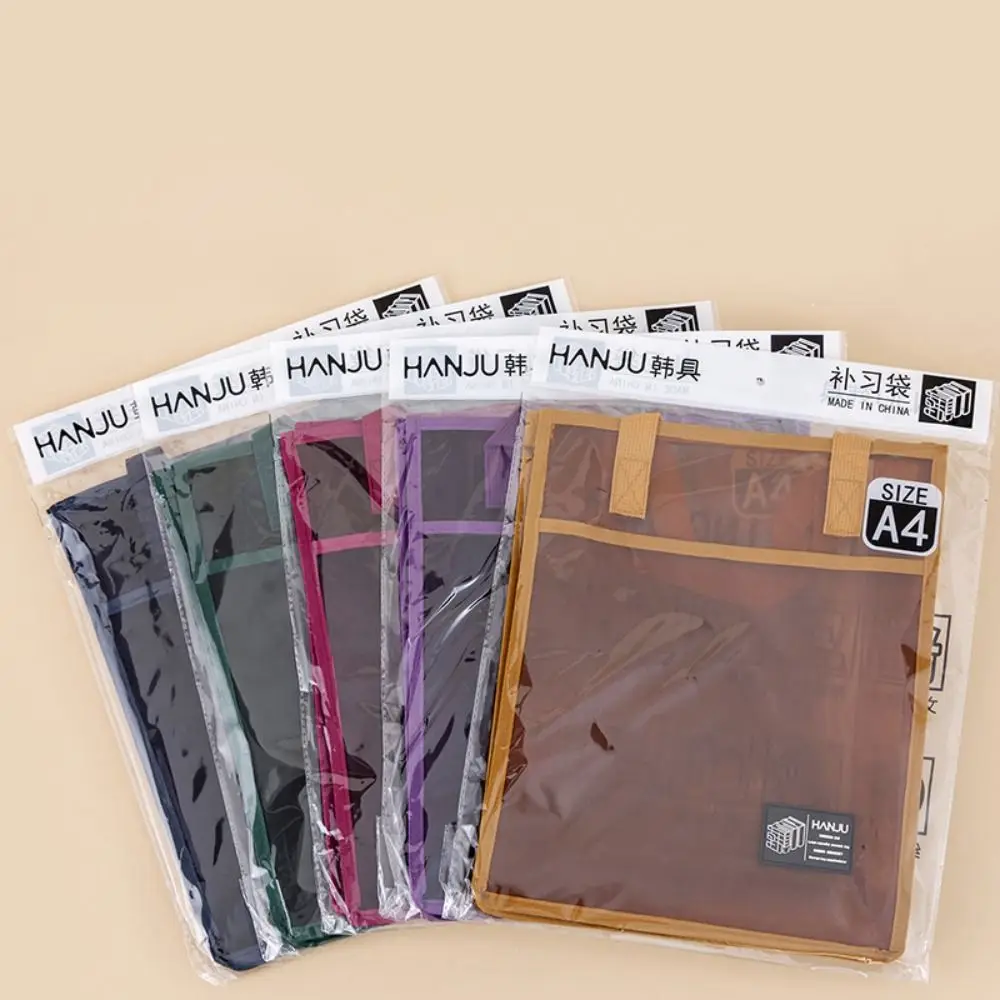 New Nylon Mesh Handbags Lightweight Solid Color Tote Bag Large Capacity Vertical Reusable Student Book Bag School Supplies