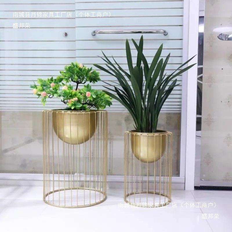 حامل زهور من الحديد الذهبي حامل نباتي عمودي داخلي، شرفة غرفة المعيشة، حامل زهور أنيق، ديكور منزلي حديث #3