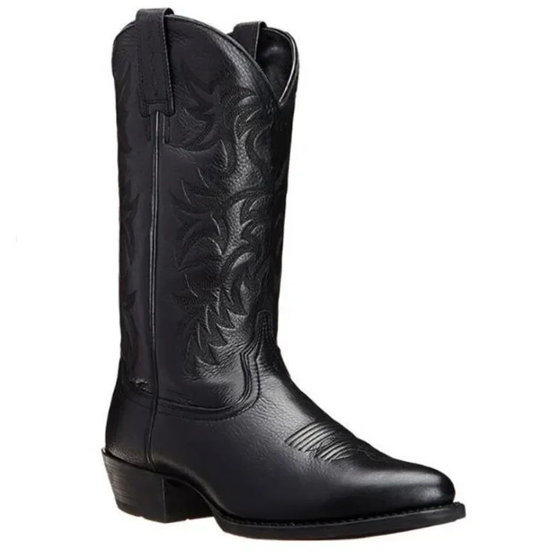 

Мужские и женские сапоги до середины икры, ковбойские сапоги ручной работы в стиле ретро в стиле вестерн, повседневные лоферы для отдыха, кроссовки, обувь для верховой езды, Zapatos Hombres унисекс