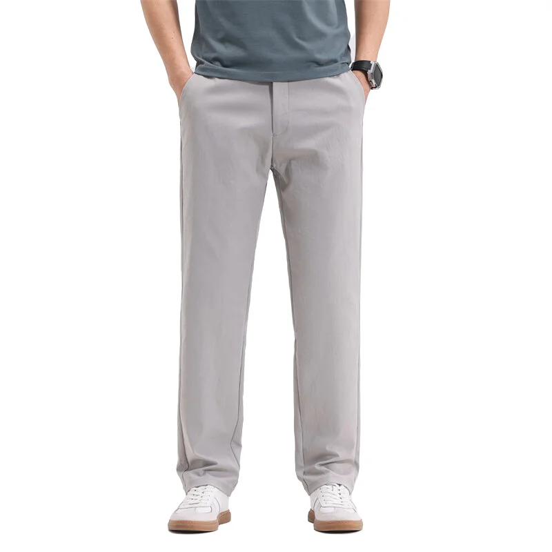 

Trendy Men's Business Trousers Fashionable Solid-color Starry Cotton Business Casual Pants Comfortable Men's Commuting Pants