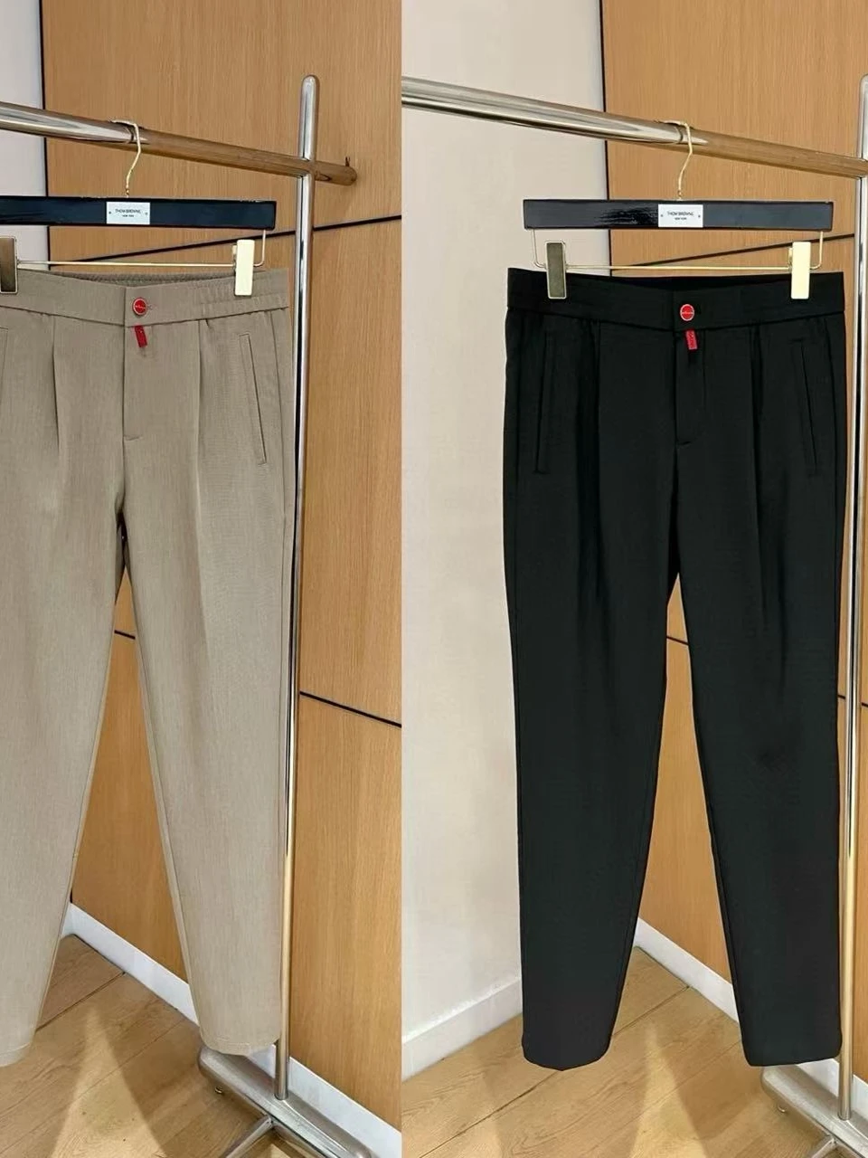 

Kiton spring and summer new old money style men's solid color simple and versatile casual pants