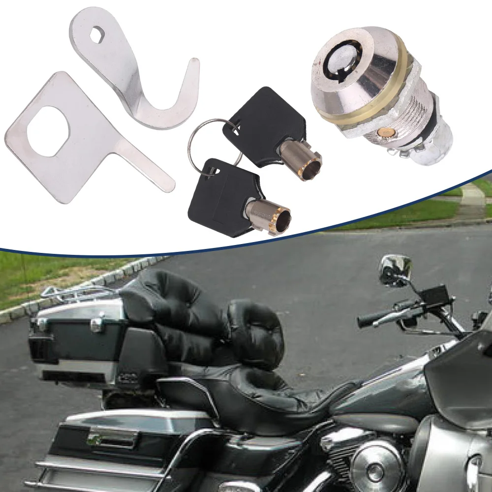

Motorcycle Tour Pak Rear Trunk Lock Key Set For 1993-2013 Harley Touring Road King Electra Street Road Glide