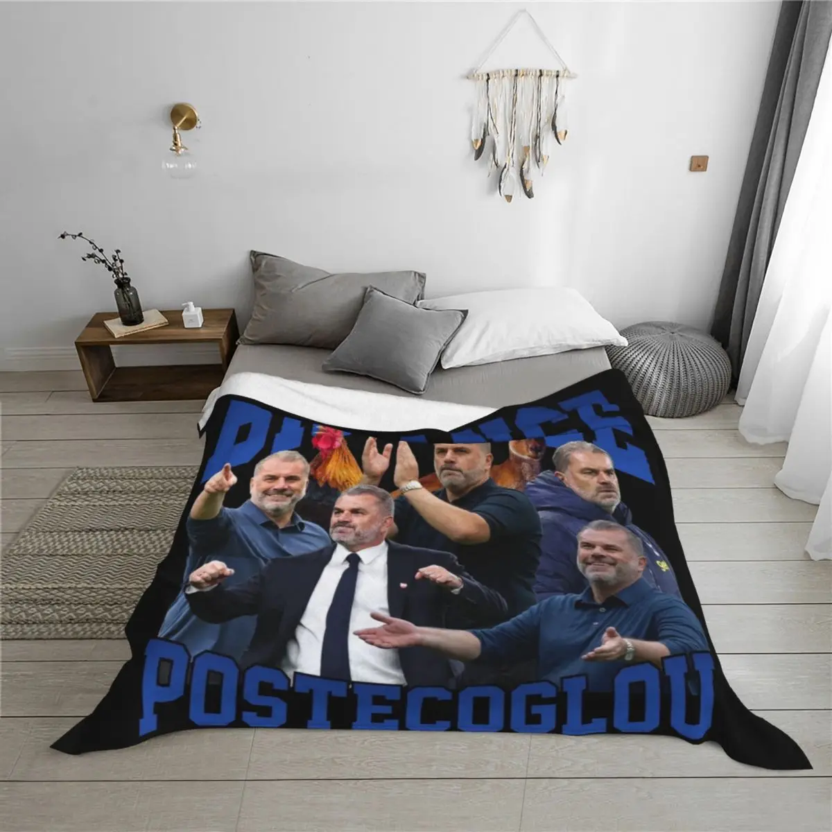 Big Ange Postecoglou بطانية رمي جرافيك هدايا عيد الميلاد لطيف منقوشة الصيف الفراش بطانيات الشاطئ #3