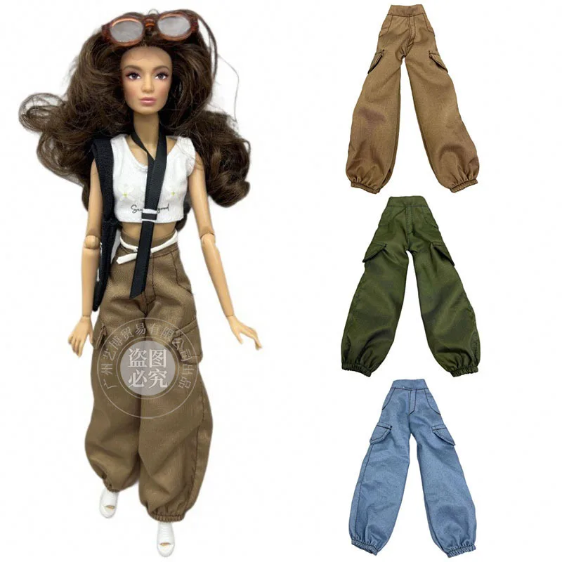 Casual Fashion Tapered Trousers Trendy Versatile Workwear-style Pants For 1/6 Ken Babi Supermodel Doll Dress Up Clothes Parts
