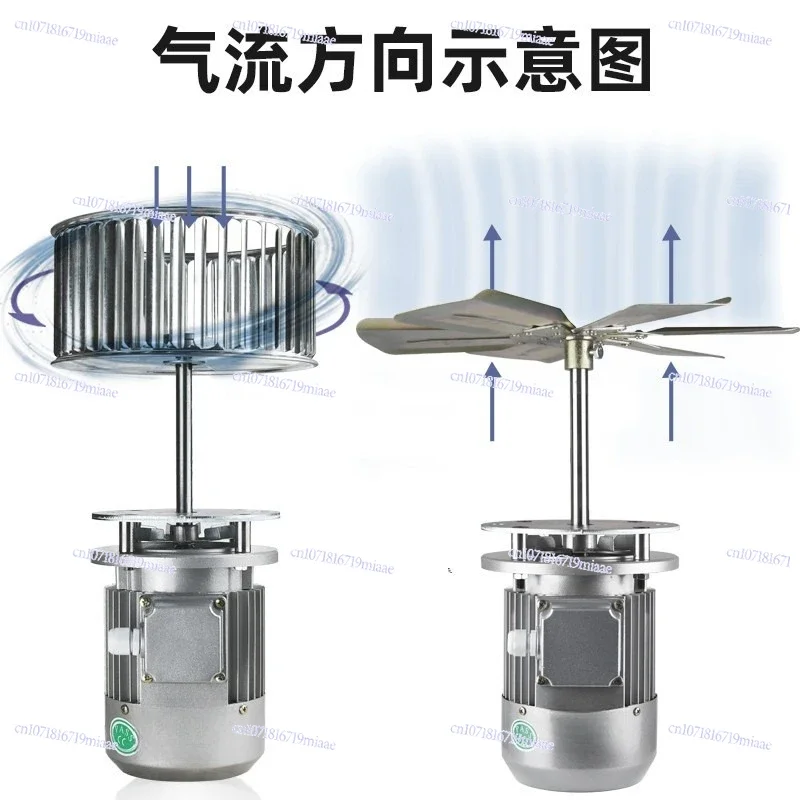 High Temperature Resistant Long Shaft Motor Non-standard Motor with Heat Insulation Plate Oven Motor Thermal Furnace 370w-2.2kw