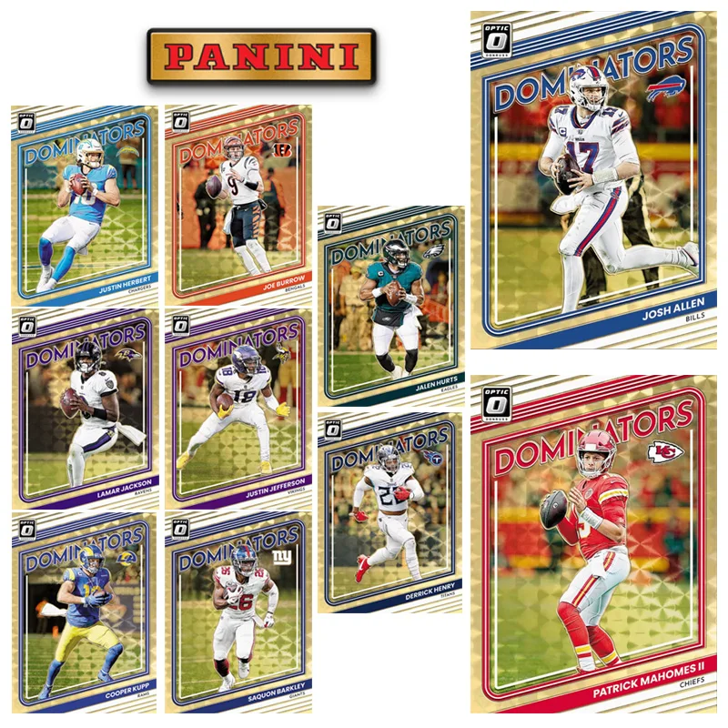 

Panini Diy 2022 Donruss Optic Nfl Dominators Gold Vinyl Josh Allen Patrick Mahomes II Joe Burrow Rugby Star Trading Cards Gift