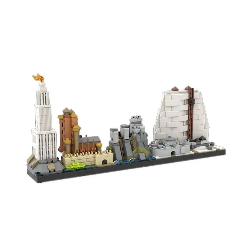 Modular City Skyline Model MOC-126439 Classic Castle Street View Building Blocks Mini Bricks Toy Set Children's Christmas Gift