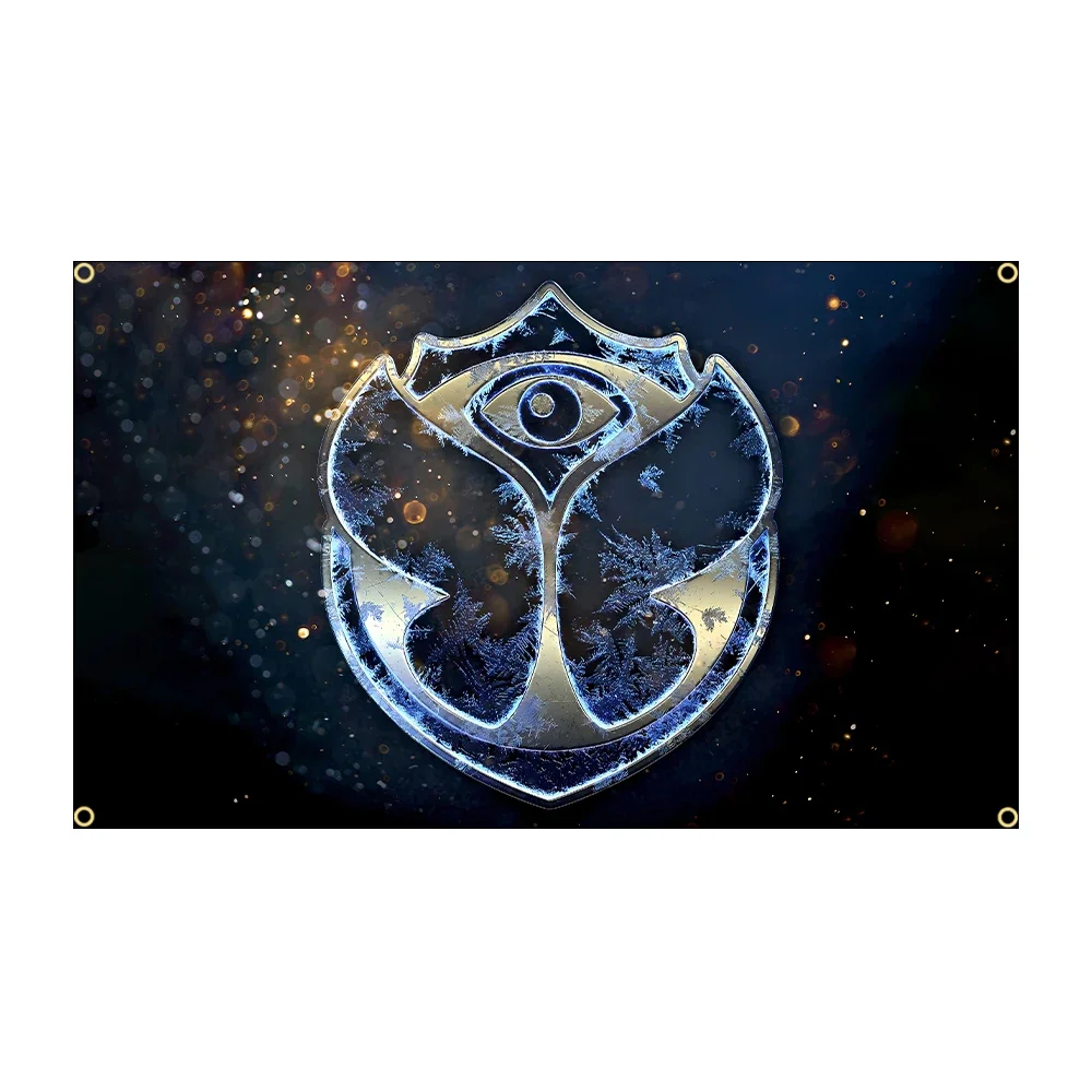 FLAGDOM 90x150 سنتيمتر تومورولاندز العلم البوليستر المطبوعة حركة مهرجان الموسيقى راية للديكور #5