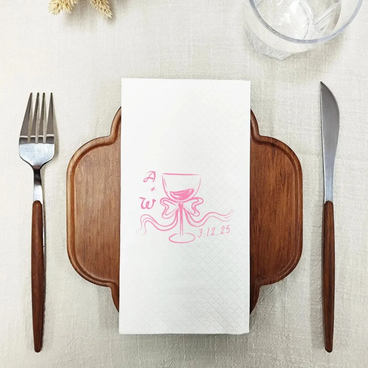 50pcs Wedding Logo Napkin, Napkin Custom, Wedding Drink Napkin, Engagement Party, Bachelorette Party Decor, Wedding Favors, Brid