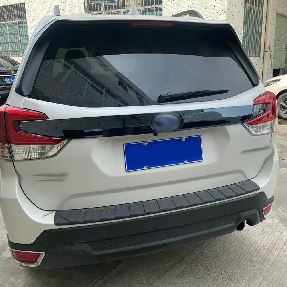 For Subaru Forester SK 2018 2019 2020 Stainless Steel Rear Trunk Lid Cover Trim Tailgate Boot Protection Strip Car Styling