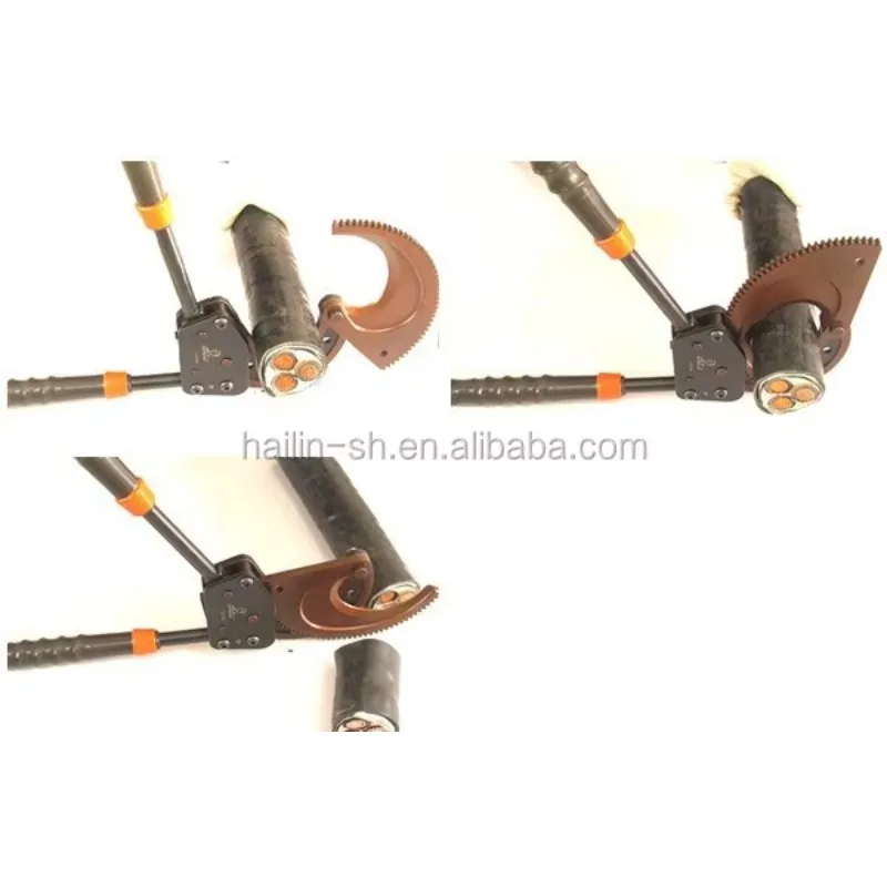 مقص كهربائي لقطع كابلات اليد اليدوية من النحاس الساخن مع شفرة بسقاطة أداة قطع كهربائي كبيرة الحجم