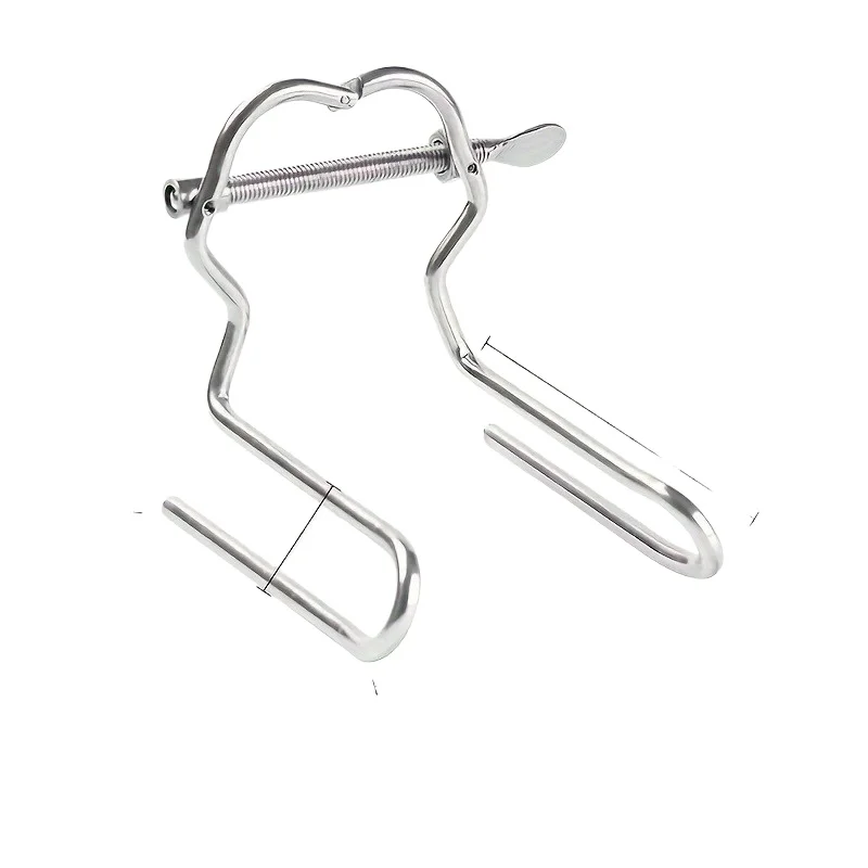 Stainless steel adjustable adult anal plug, BDSM stimulator, vaginal and anal dilation trainer, suitable for both men and women