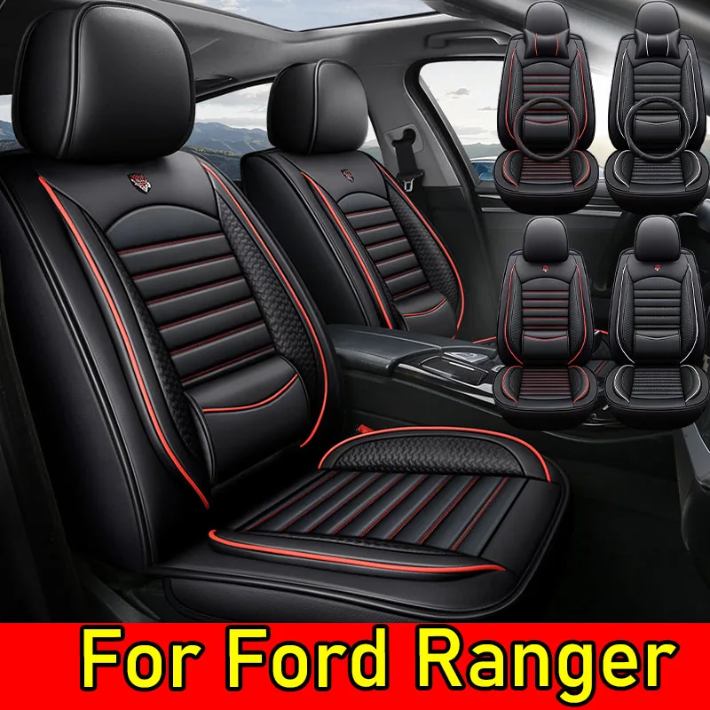 

For Ford RangerCar seat covers made of artificial leather, are waterproof, wear-resistant, soft and comfortable