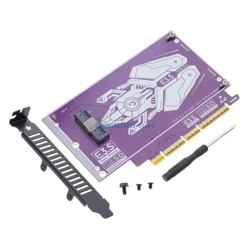 PCIe 5.0 to E3.S NVMe SSDs Expansion Card With 128Gbps Bandwidth And Simple Setups Process