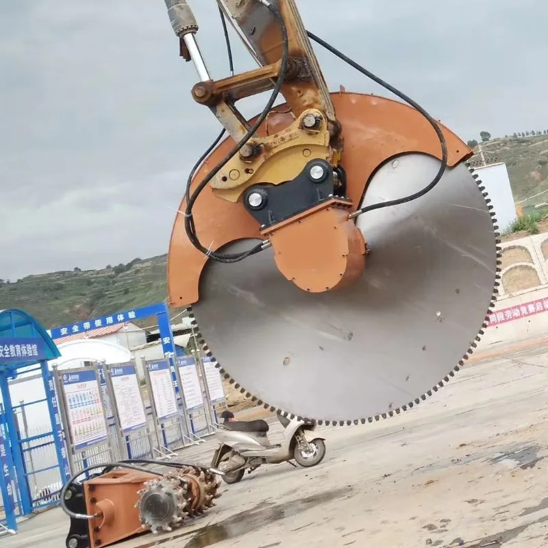 Hydraulic Concrete Rock Saw Powerful Cutting Accessory For Construction Machinery Building Demolition Use