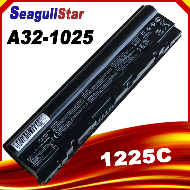 SeagullStar A32-1025 A31-1025 Laptop Battery for ASUS Eee PC 1225 1025 1025C 1025CE 1225 1225B 1225C 10.8V 5200mAh