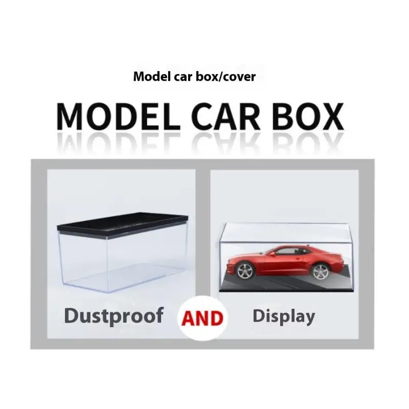 1Pcs Transparent Acrylic Storage Box Practical 1/43 Diecast Model Car Display Box DIY Dustproof Display Rack Toy