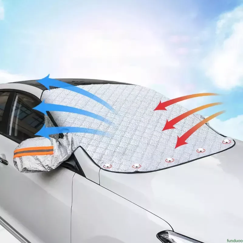 For Audi Q5 A4 B8 2009 2010 2011 2012 2013 2013 2014 Magnetic Car Windshield Sunshades Extra Thick Snow Ice Cover Protection