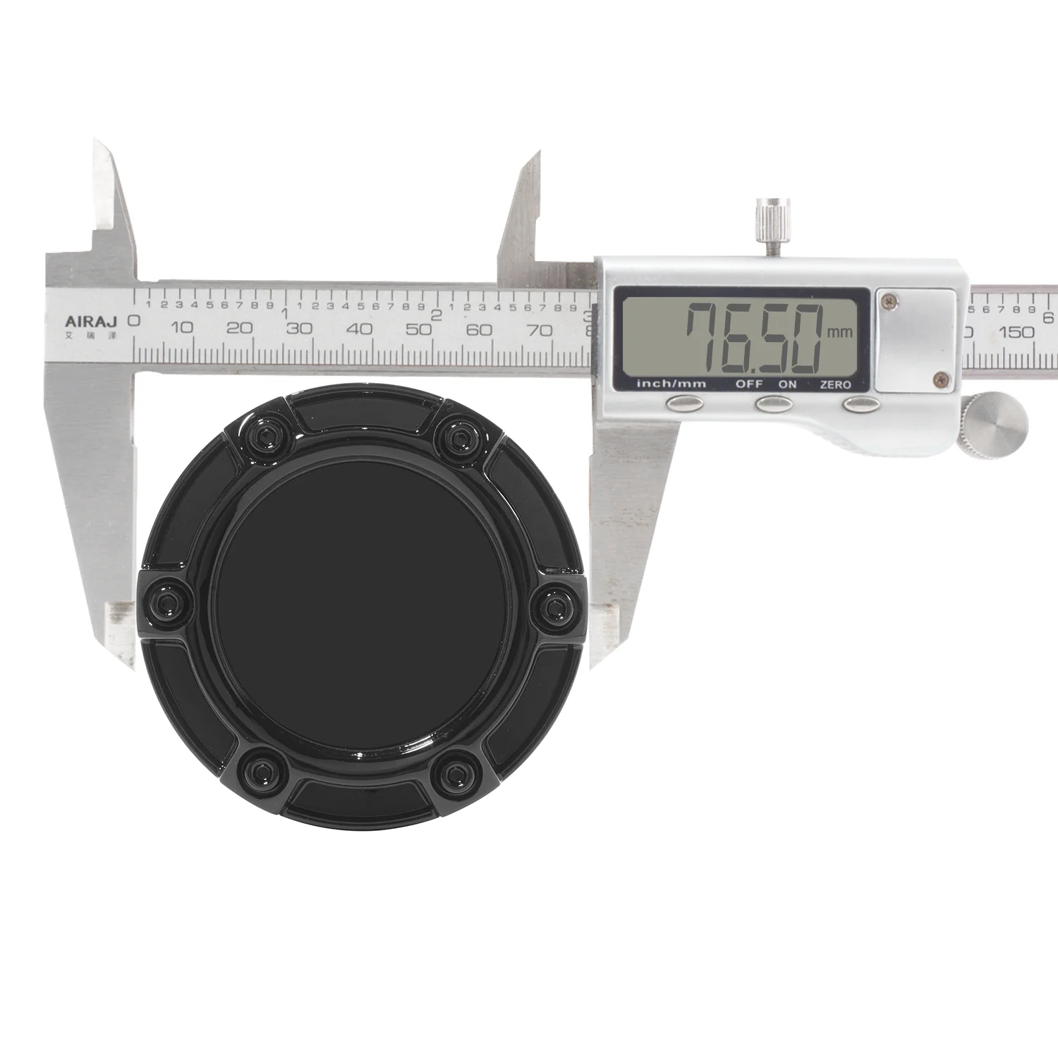 CFPerformance 1/4 Stück 76,5 mm (3,01 Zoll) Außendurchmesser 73,1 mm (2,88 Zoll) Innendurchmesser Staubschutz-Radnabenkappen Universelle Schutz-Auto-Styling-Zubehörteile – Detail 2