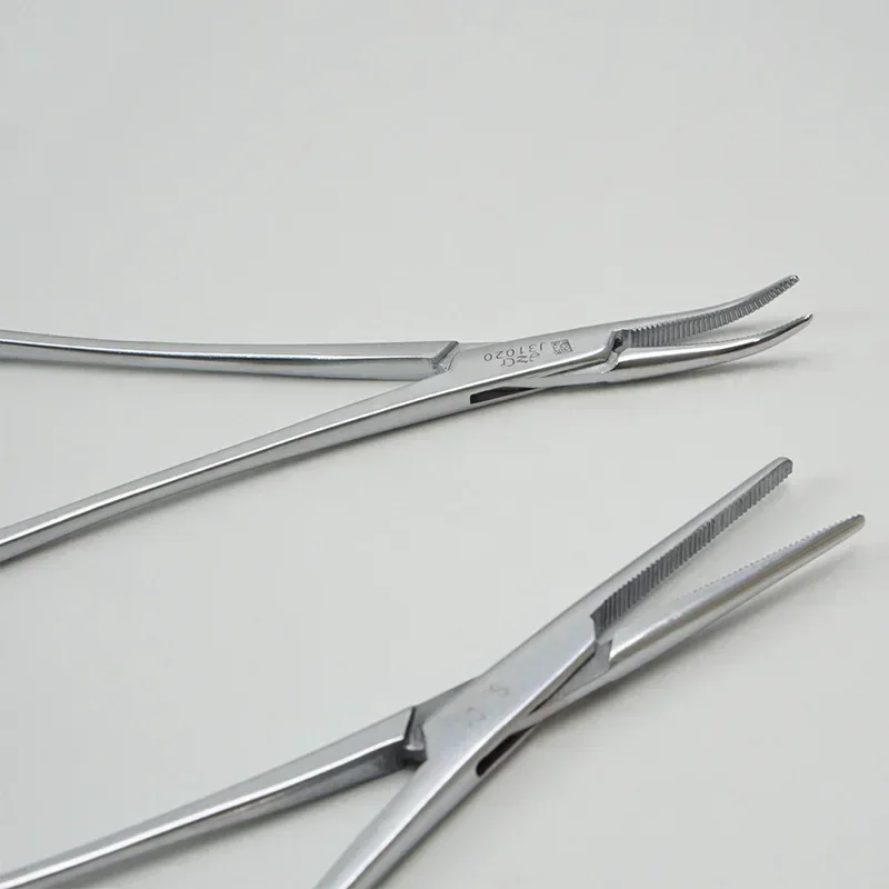 Imagem -03 - Fórceps Hemostático Ferramenta Fórceps Cirúrgico Hemostat Bloqueio Grampos Alicate de Pesca Ponta Curva e Reta 1pc Aço Inoxidável