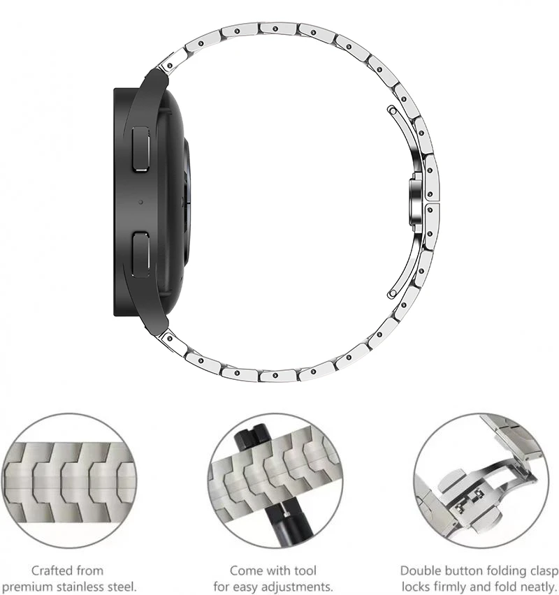 Cinturino in acciaio inossidabile per Xiaomi Watch 2 Pro Bracciale di ricambio in metallo per Xiaomi Mi Watch S4 S3 S2 S1 MiWatch attivo Colore 2