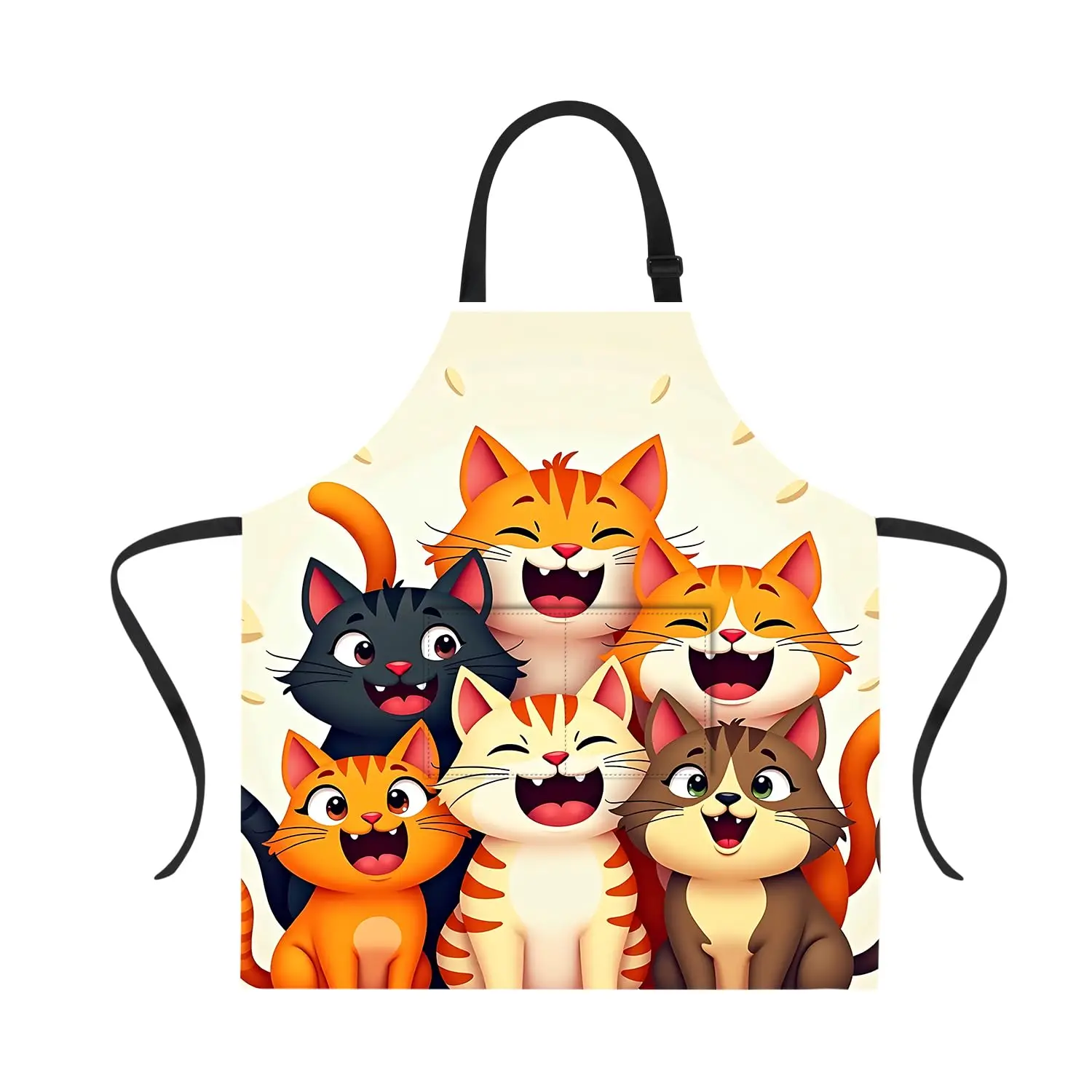 

Funny Apron Cat for Women Men with Pockets, Adjustable Kitchen Chef Aprons for Cooking Cute Apron