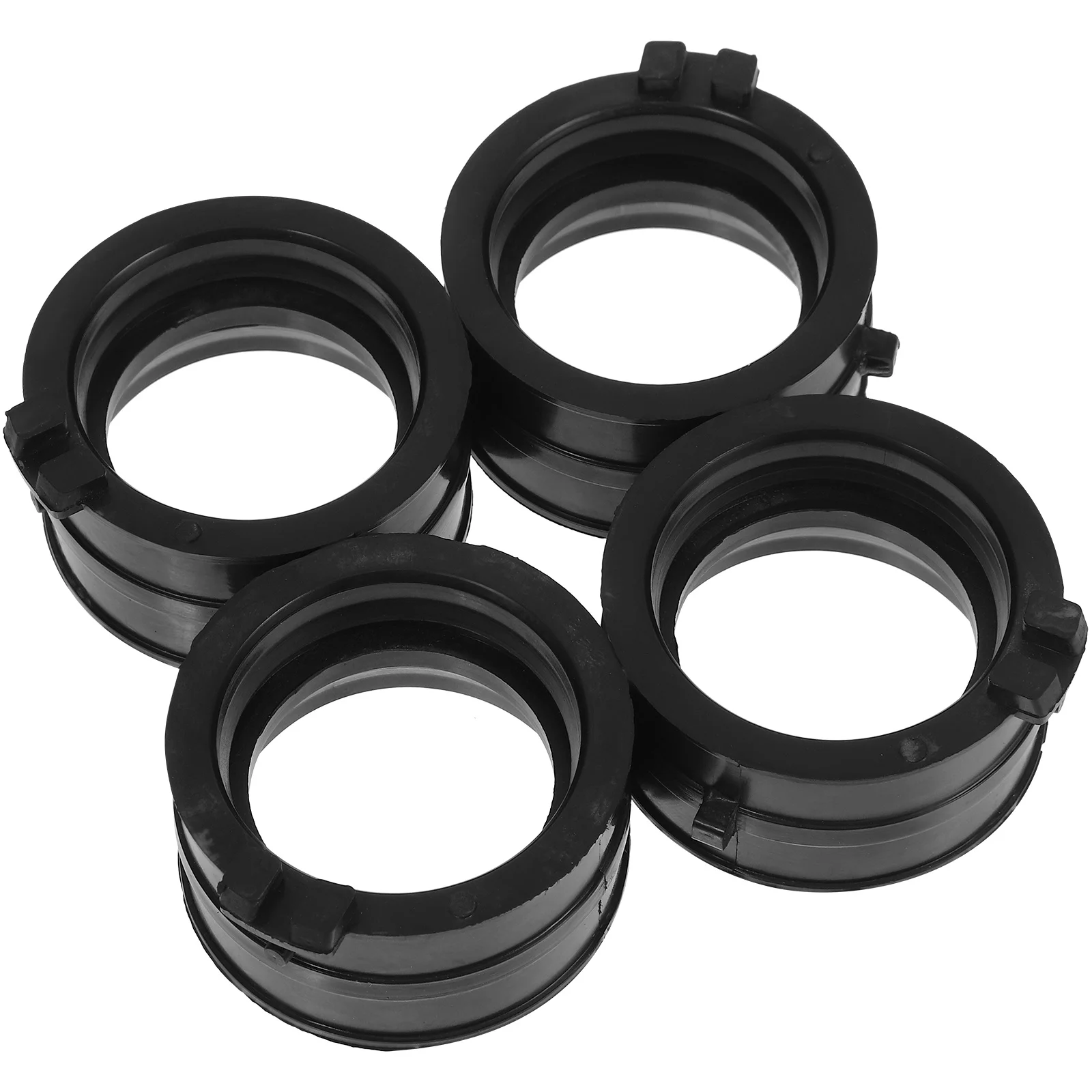 

4Pcs Carburetor Intake Manifold Adapter Replacement Rubber Connector for Atv Manifold Connector System Carburetor Parts