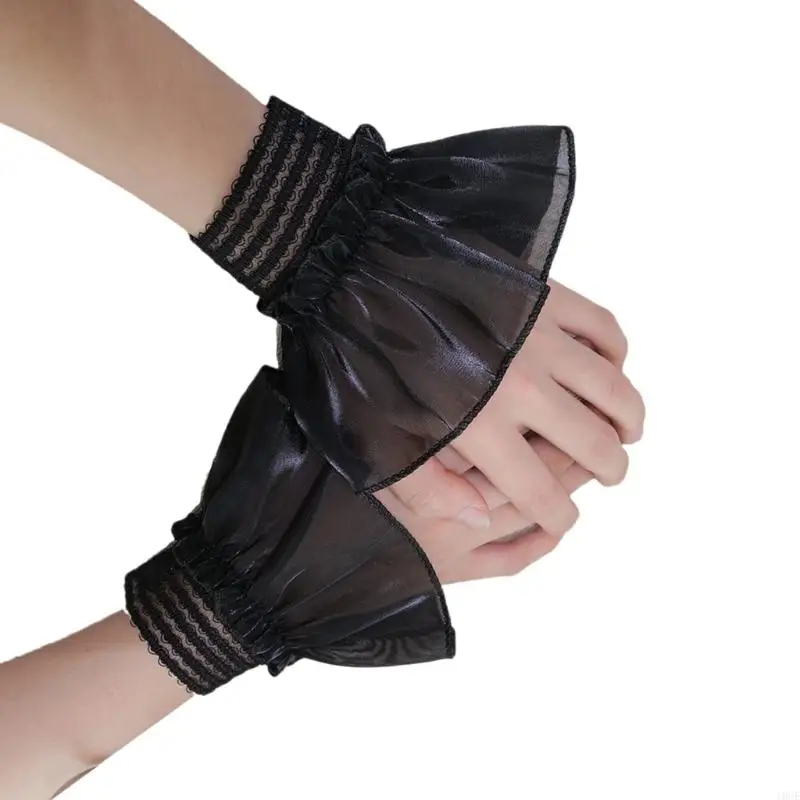 2pcgirls Wrist Cuffs Disesuaikan Lengan yang Dapat Dicetikan Prop Fotografi Warna Warna