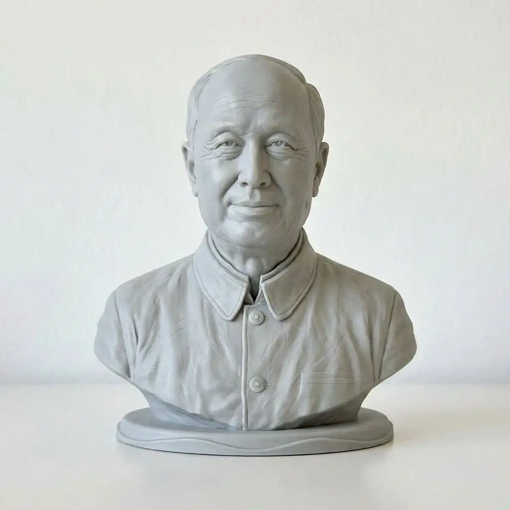 Qian Xuesen Statue Figurine 3D Printed Resin Modle Collection Ornament History Sculpture Miniature Decoration Craft Gift