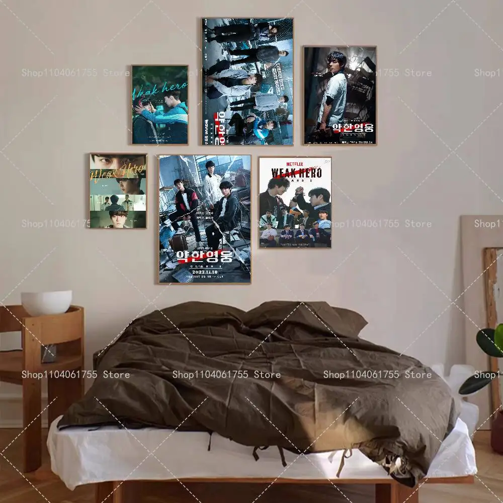 TV Show Weak Hero Class Poster Self-adhesive Art Waterproof Paper Sticker Coffee House Bar Room Wall Decor