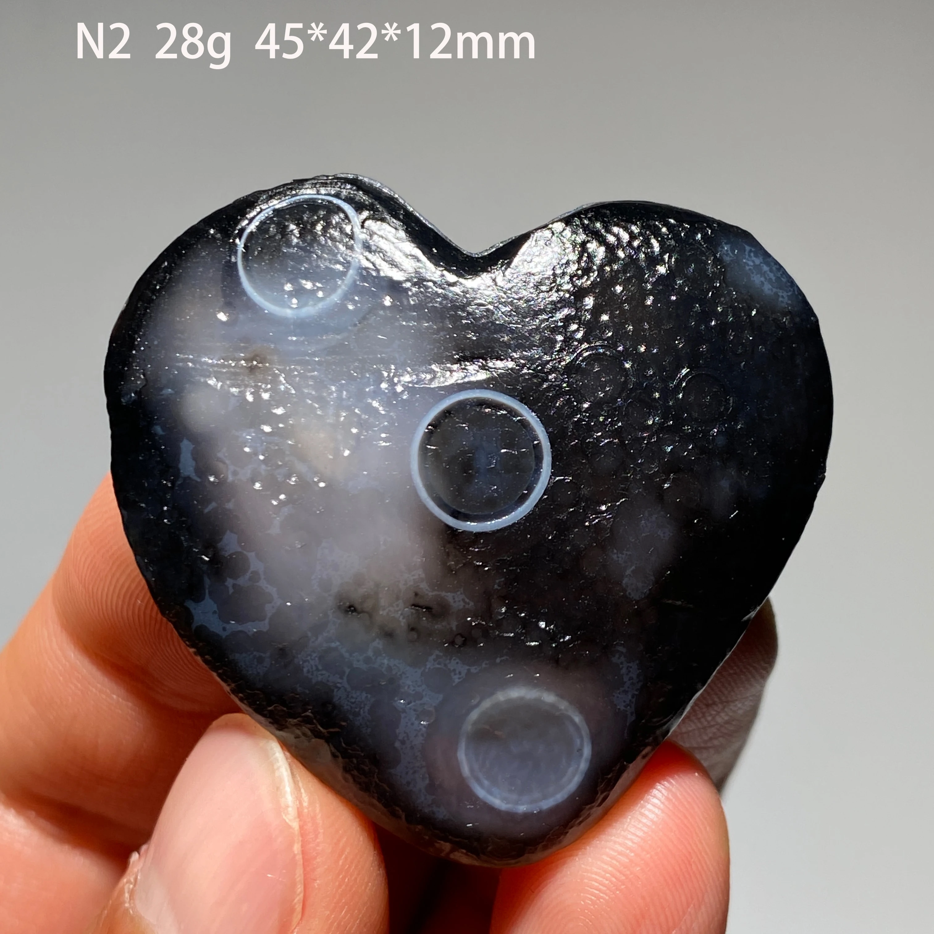 Natural Gobi Heart Shaped Banded Eye Agate Raw Stone Mineral Specimen Home Decor Reiki Healing Collectible Ornament Gift