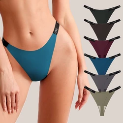 High Quality Sexy Seamless Panties Women Thongs Rhinestones Letter G-string Sports Thong Low Waist Shorts Briefs T-back Fitness