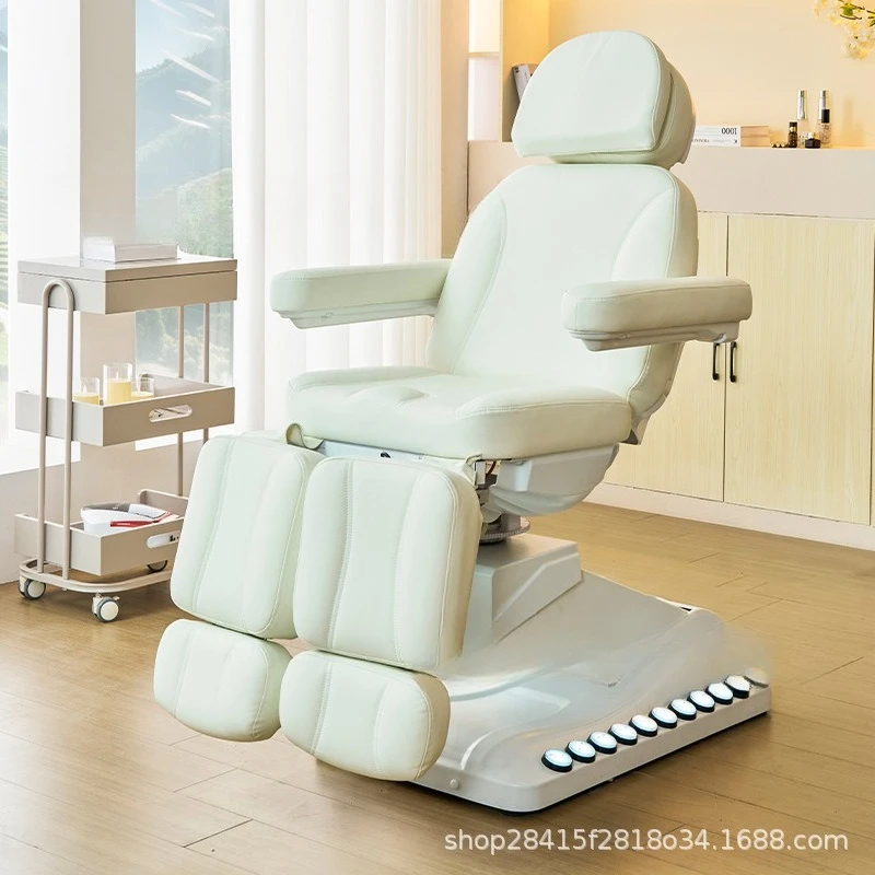 Lifting Multifunctional Beauty Bed and Chair High-end Split Legs Rotating Body Massage Bed Tattoo Embroidery Chair