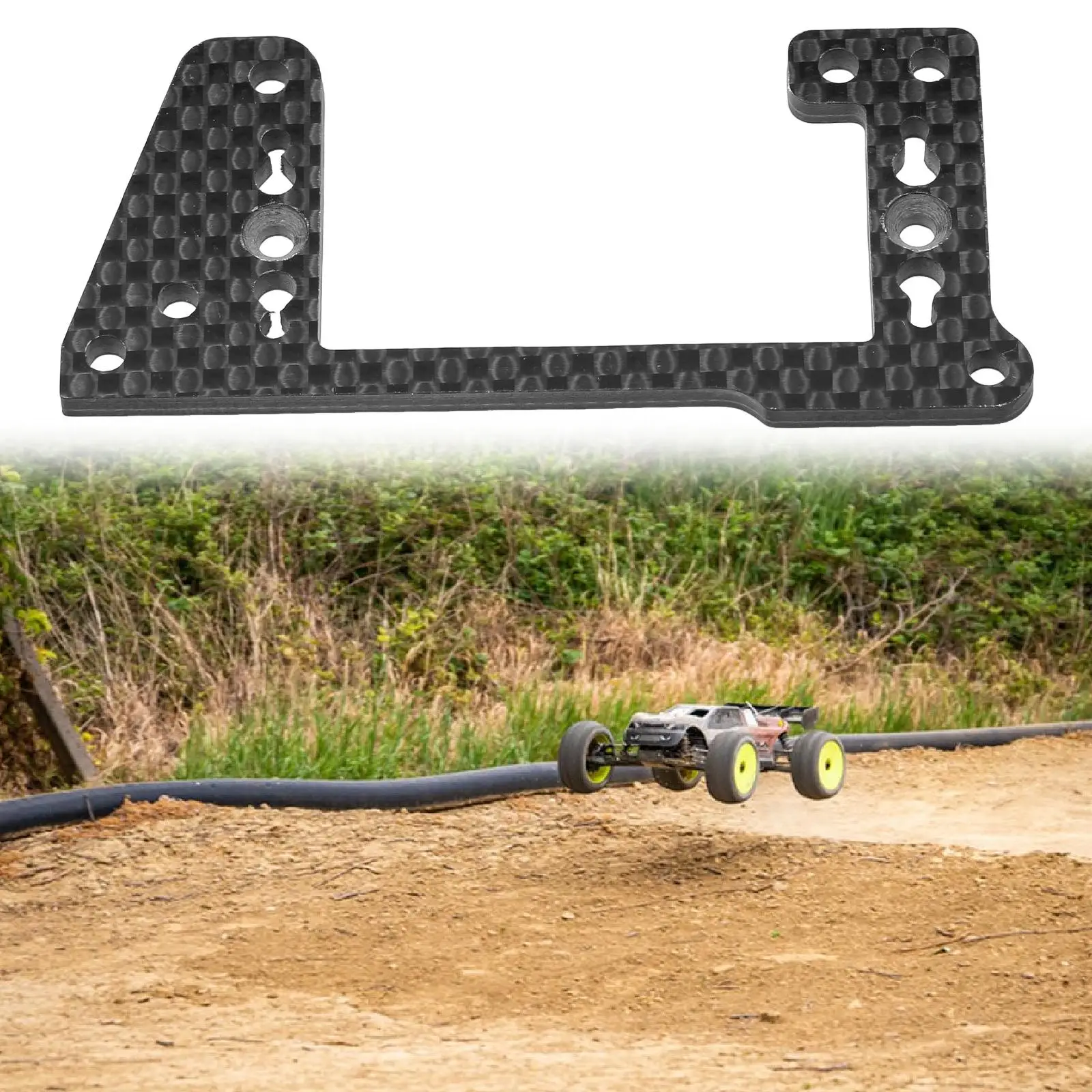 Carbon Fiber Servo Mount Spare Part Attachment Sturdy Servo Holder for MP11
