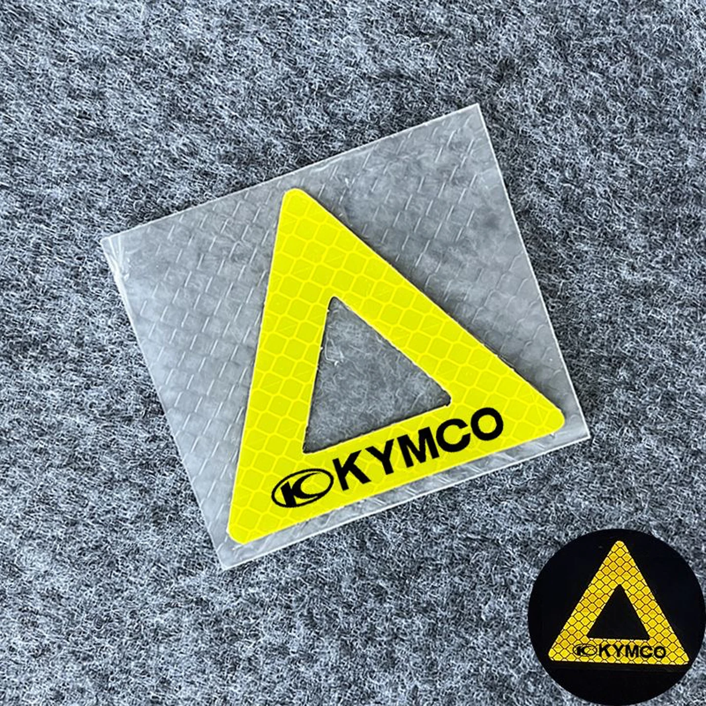 For KYMCO AK550 Agility 50 125 Skytown People S Strong Reflective Triangular Warning Stickers Motorcycle Moto Accessories Decals view 5