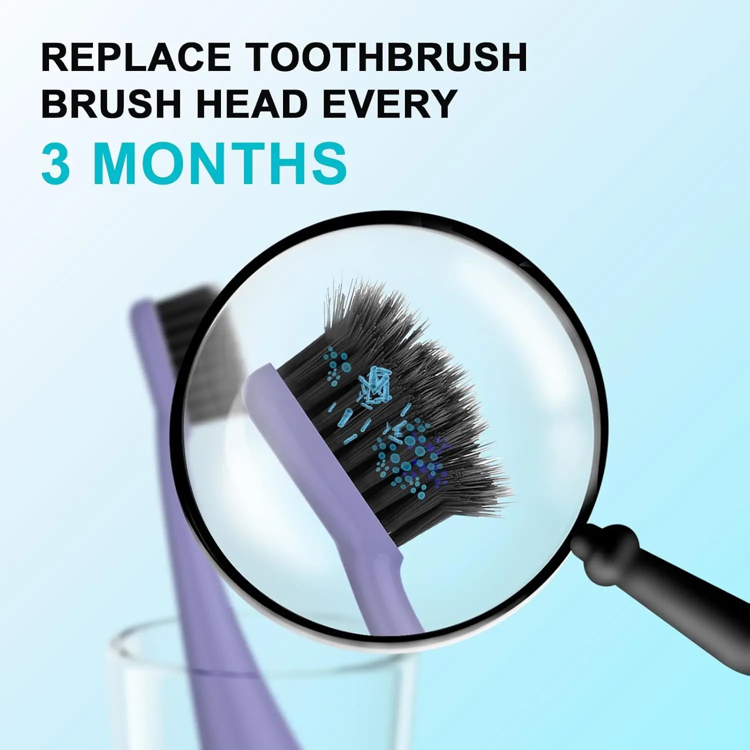 Wymienne główki do szczoteczek do zębów do oryginalnej elektrycznej szczoteczki do zębów Burst and Pro Sonic Miękkie włosie węglowe Uzupełnianie Usuń płytkę nazębną