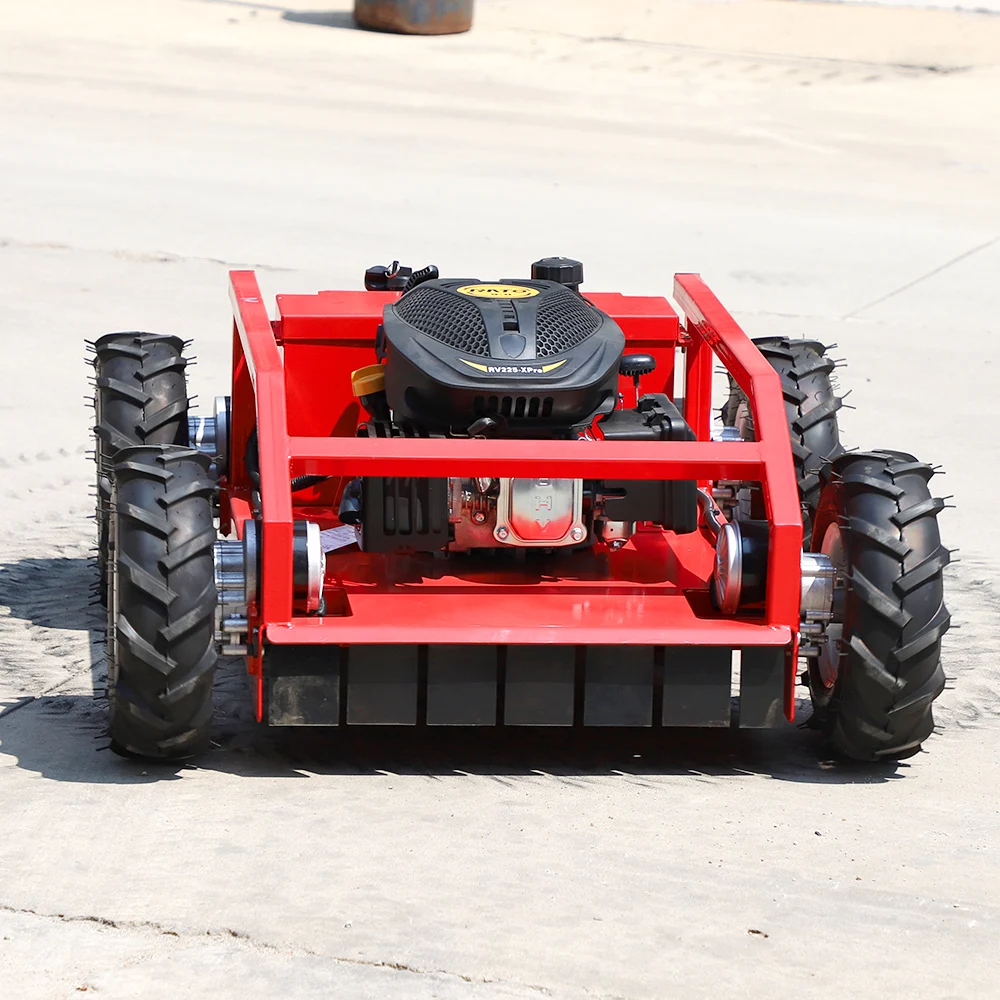 

CE Self Propelled Remote Control Robot Lawn Mowers With The Snow Plow Blade To Canada USA Europe