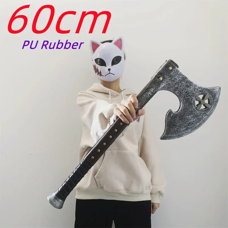 Halloween Cosplay Medieval Crusades AXE Weapons 1:1 Prop Knight Beast Axe Tomahawk Safety PU Rubber Gift