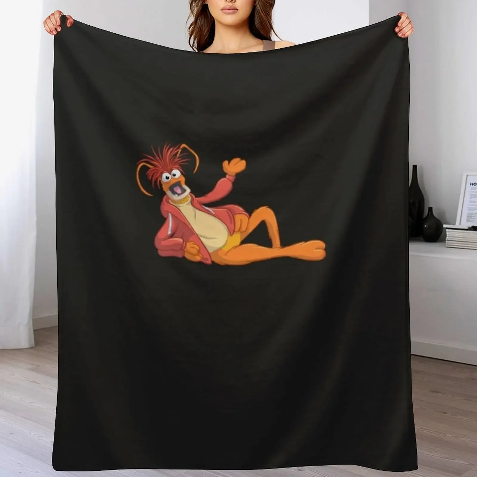

Pepe the King Prawn T-Shirt Throw Blanket Soft Home Decor Blanket for Couch Bedroom