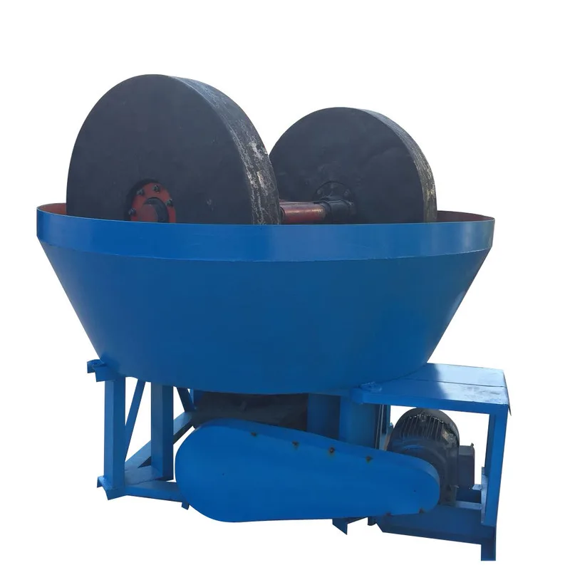 Gold Grinding Machine Milling Mineral Silver Powder Rock Gold Ore Slag Electric Machine Double Wheel Rolling Wet Grinding