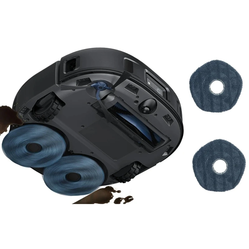 AU-19PCS For Eufy X10 Pro Omni Robot Vacuum Cleaner Main Side Brush Mop Cloth Hepa Filter Accessories Spare Parts