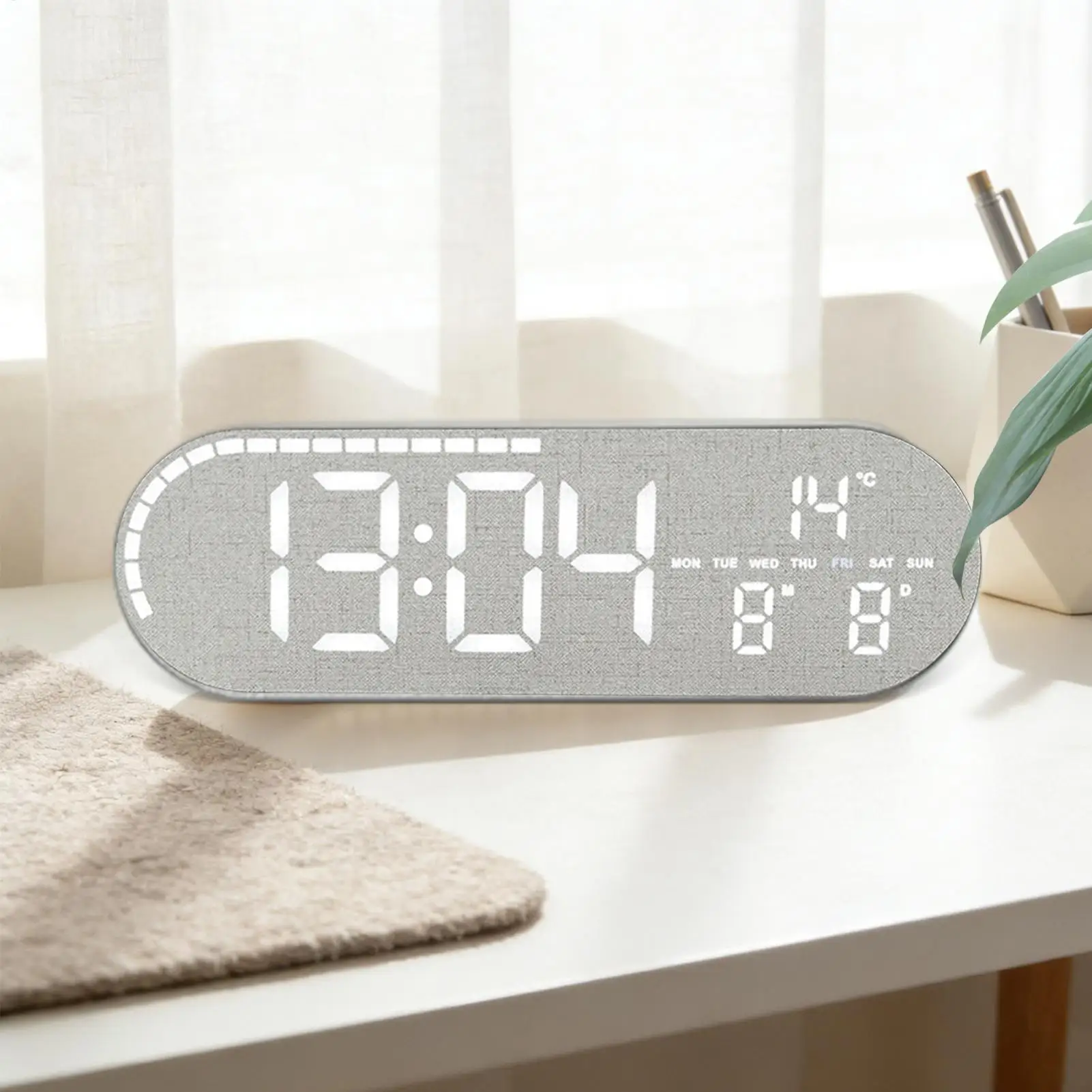 

Настенные часы с термометром и датой, цифровой будильник для комнаты, офиса, класса, гаража, спортзала, кухни, ванной, фермерского дома, для пожилых людей