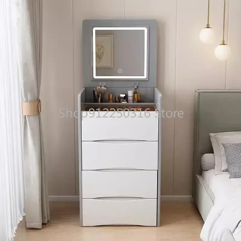 Coiffeuse Bedroom Modern Dressing Table Minimalist Storage Cabinet Foldable Makeup Dressers for Drawers 가구 Bedroom Furniture AA