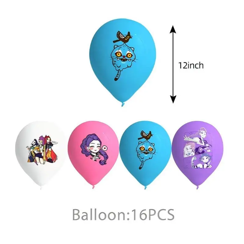 Geburtstagsparty-Dekoration Anime-Charakter Tischgeschirr Teller Becher Ballon-Set Banner Hintergrund Geschenktüte Schlüsselanhänger Party-Zubehör