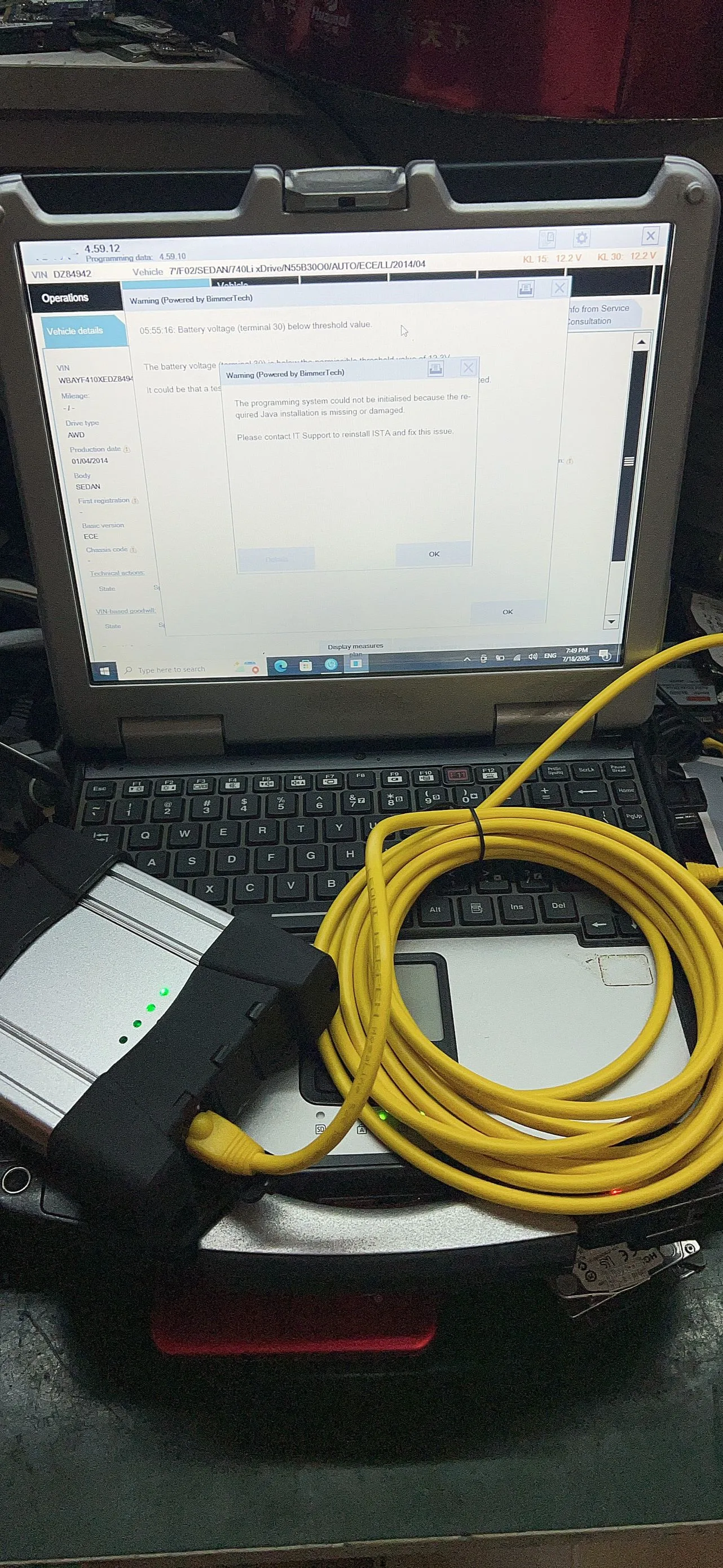 WIFI ICOM NEXT Diagnostic & Programming Tool for BMW with CF-31 Laptop Auto OBD2 Scan Full Set For BMW Coding Scanner Tester