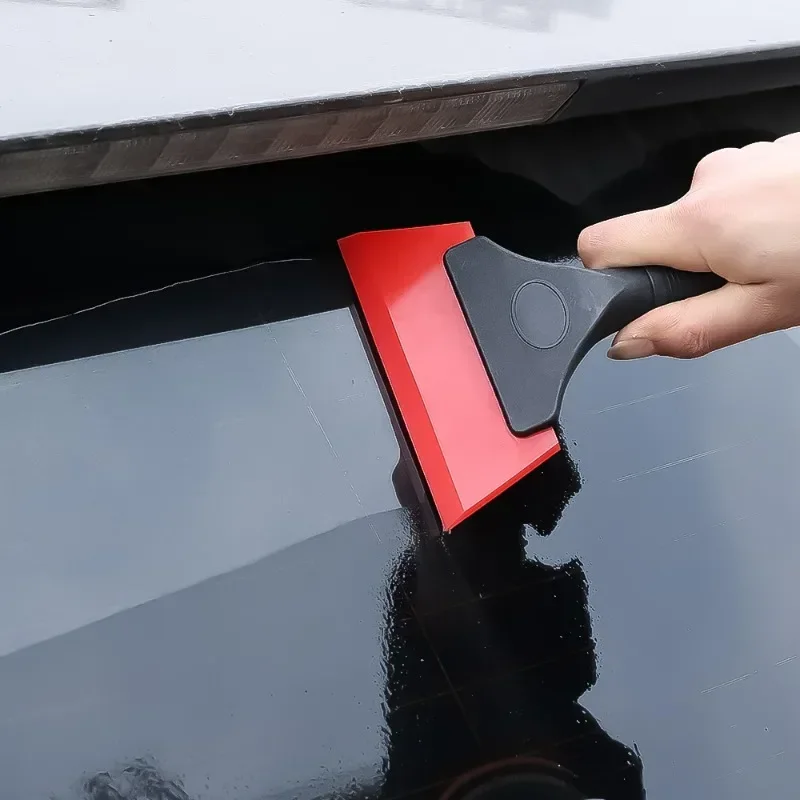 Car Glass Wipe Scraper Car Film Installation Tools Auto Window Cleaning Plastic Handle Soft Scraper Car Household Cleaning Tool