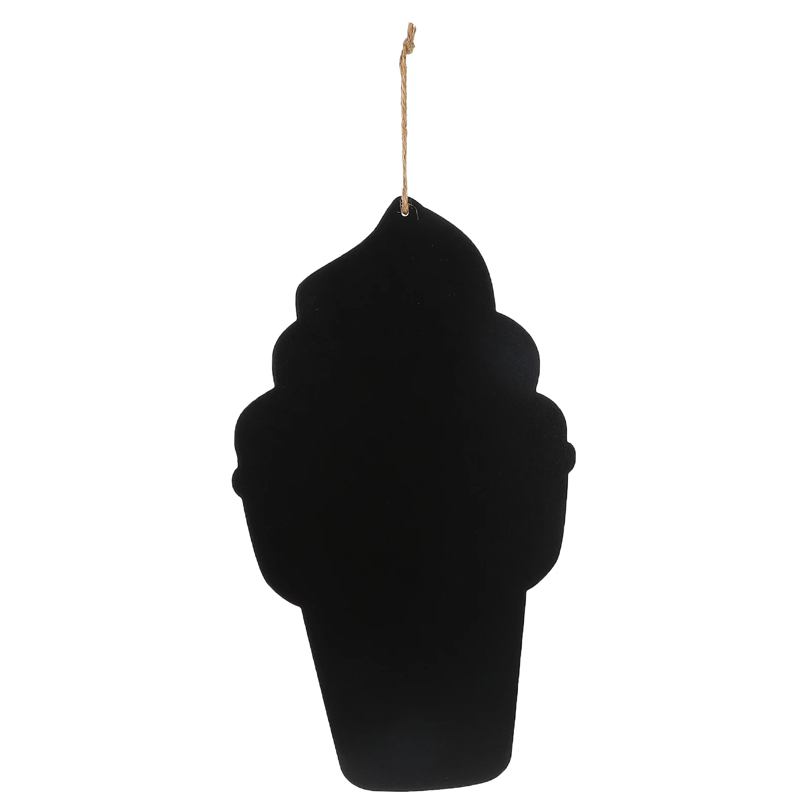 

Hanging Blackboard Wooden Chalkboards Lightweight Message Board Ornament Display Blackboard Decoration Ice Cream Shape