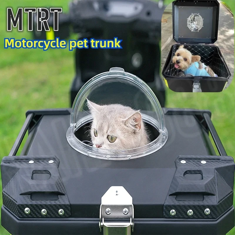 Electric Vehicle Trunk 36L-50L Waterproof Breathable Pet Box Pp Rear Universal Motorcycle Trunk Storage Top Case