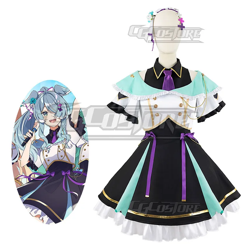 

Virtual Liver VTuber Finana Ryugu LazuLight Cosplay Costume Anime Dresses Christmas Halloween Freeshipping CG1570-1WL